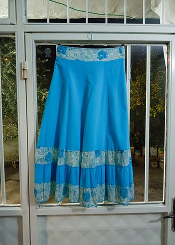 Mavi Bohem Uzun Etek - Görsel 2