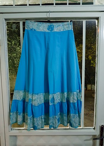 Mavi Bohem Uzun Etek - Görsel 5