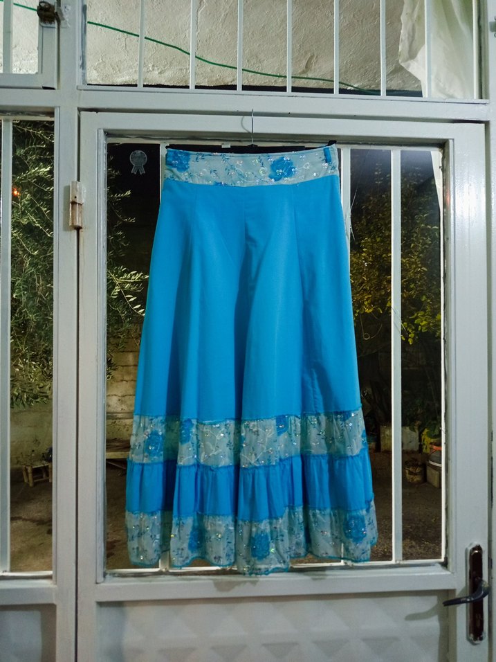 Mavi Bohem Uzun Etek - Görsel 3