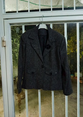 Kadın Siyah Uzun Kollu Takım Elbise - Görsel 3