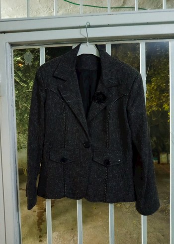 Kadın Siyah Uzun Kollu Takım Elbise - Görsel 4