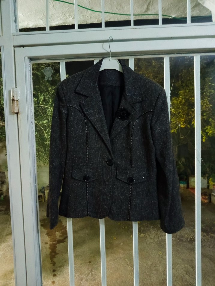 Kadın Siyah Uzun Kollu Takım Elbise - Görsel 3