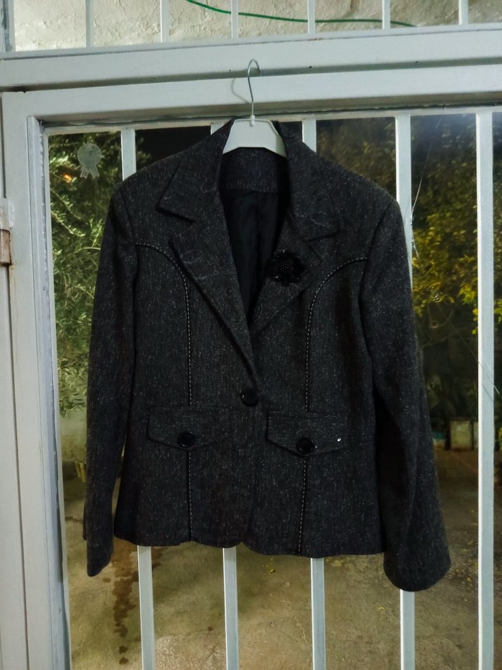 Kadın Siyah Uzun Kollu Takım Elbise - Görsel 4