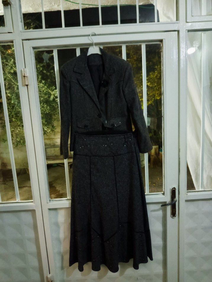 Kadın Siyah Uzun Kollu Takım Elbise - Görsel 2