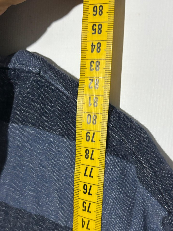 Erkek Lacivert Çizgili Uzun Kollu Polo Tişört - Görsel 4