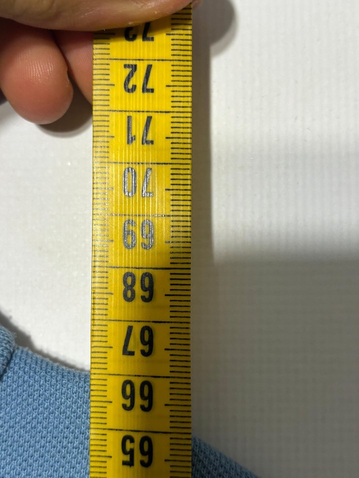 Uzun Kollu Mavi Polo Yaka Tişört - Görsel 4