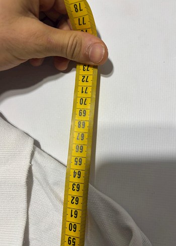 Uzun Kollu Beyaz Polo Tişört - Görsel 4