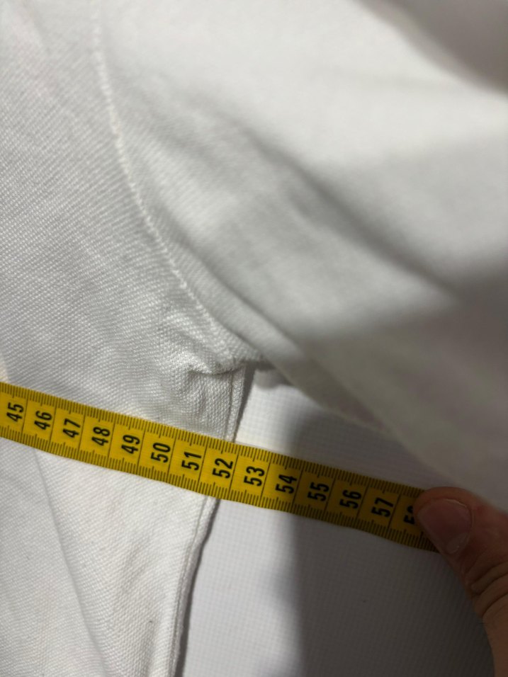 Uzun Kollu Beyaz Polo Tişört - Görsel 3