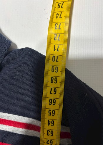 Uzun Kollu Kırmızı Siyah Çizgili Polo Tişört - Görsel 4