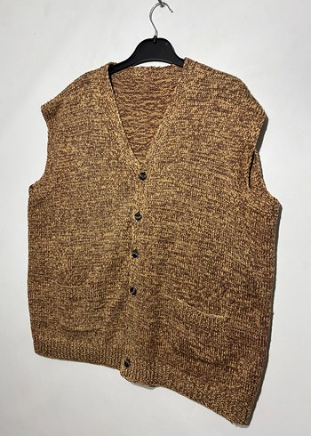 Erkek Kahverengi Örgü Süveter - Görsel 2