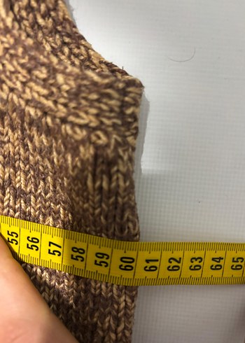 Erkek Kahverengi Örgü Süveter - Görsel 4