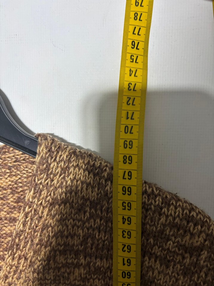 Erkek Kahverengi Örgü Süveter - Görsel 3