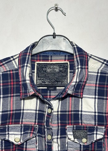 Erkek Çok Renkli Kareli Uzun Kollu Gömlek - Görsel 3