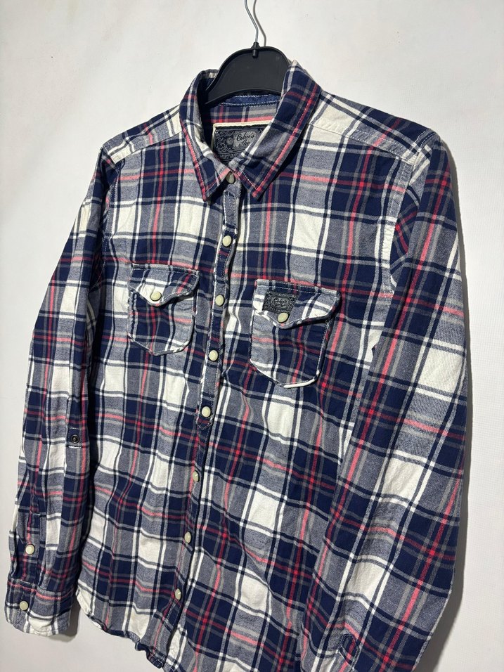 Erkek Çok Renkli Kareli Uzun Kollu Gömlek - Görsel 2