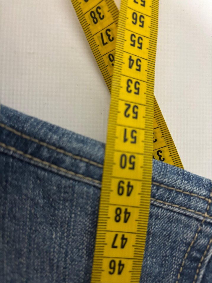 Düğmeli Mavi Kadın Kot Ceket - Görsel 3