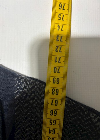 Gri V Yaka Örgü Süveter - Görsel 2