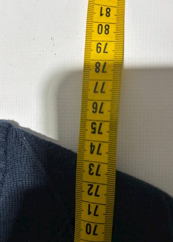 Lacivert V Yaka Erkek  Triko Süveter - Görsel 2