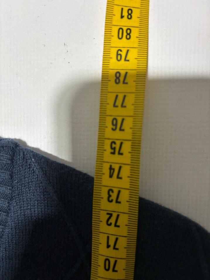 Lacivert V Yaka Erkek  Triko Süveter - Görsel 2