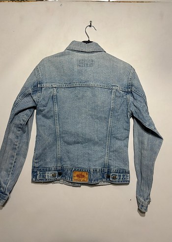 Düğmeli Mavi Kadın Denim Ceket - Görsel 3