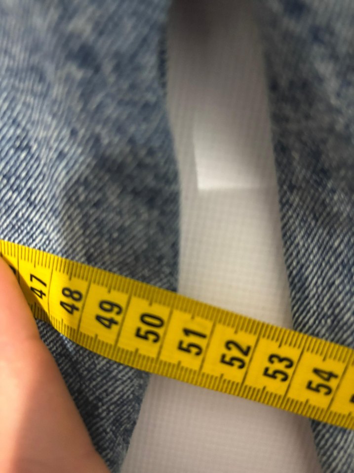 Düğmeli Mavi Bağlamalı Denim Ceket - Görsel 5