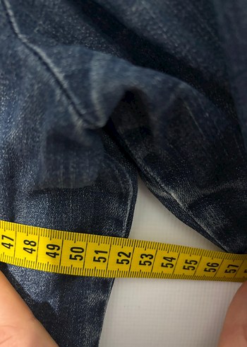 Düğmeli Lacivert Erkek Kot Ceket - Görsel 4