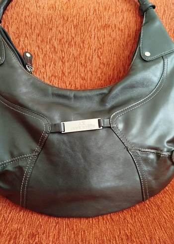 Beden Anne Klein Siyah Deri Tokalı Kadın Çanta