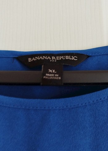 xl Beden mavi Renk Banana Republic mavi kol detaylı bluz hiç giyilmedi