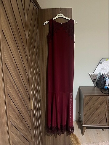38 Beden Bordo abiye