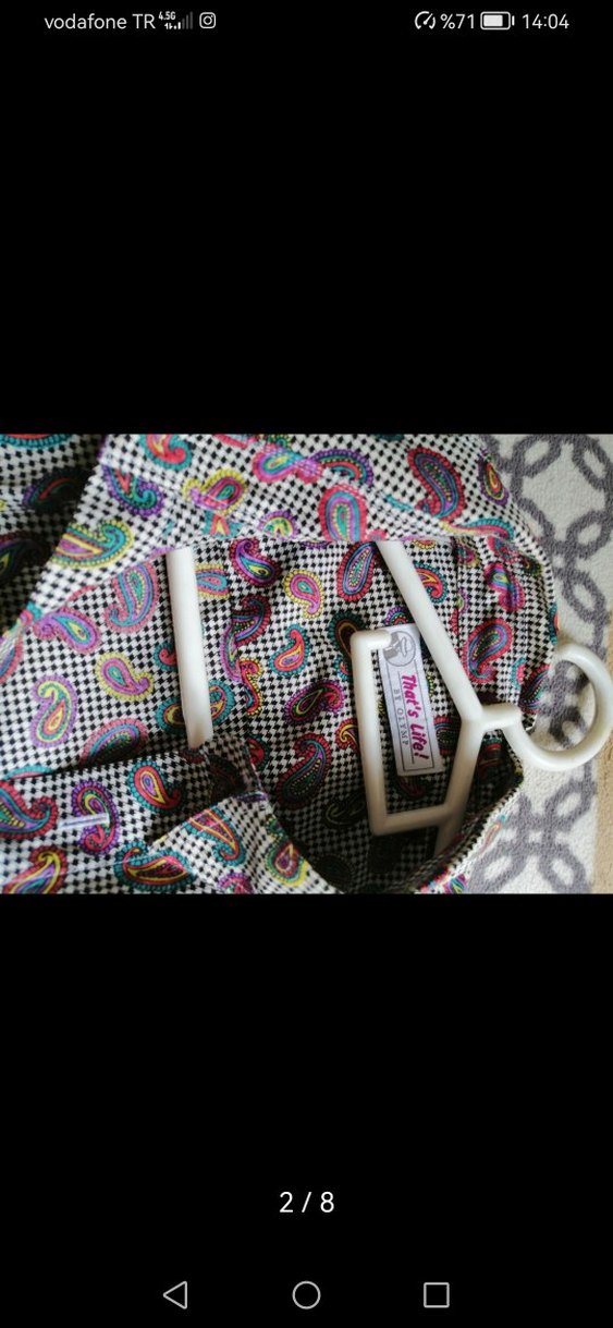 VINTAGE UNISEX GOMLEK - Görsel 5