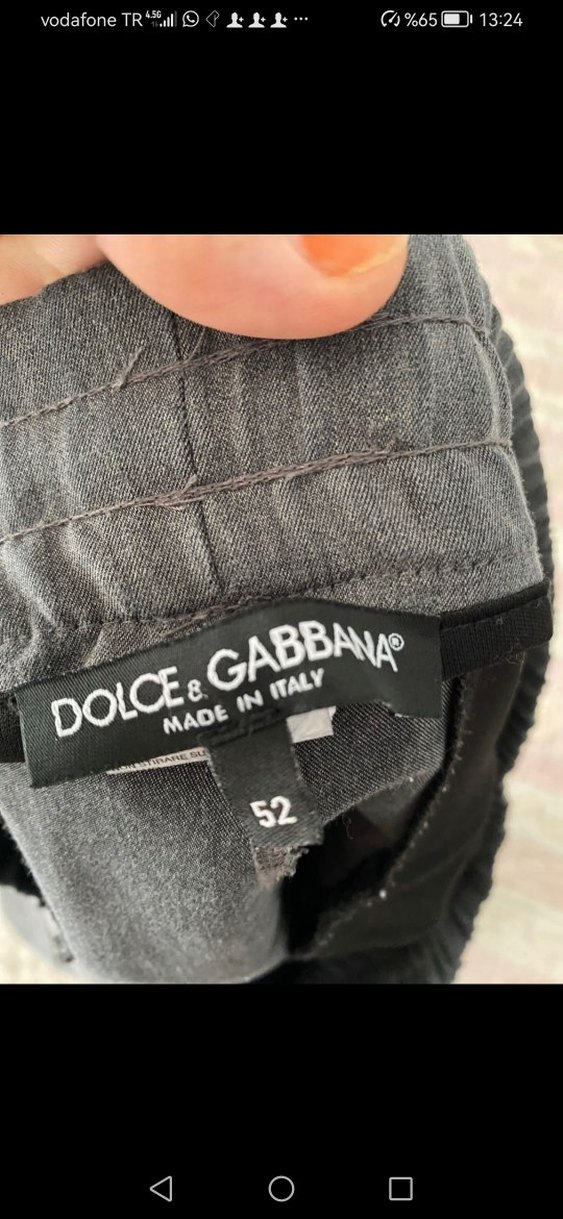 Gri Kadın Belden Bağlamalı Rahat Kumaş Pantolon - Görsel 2