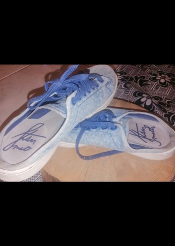 Adidas Unisex Mavi Denim Spor Ayakkabı - Görsel 2