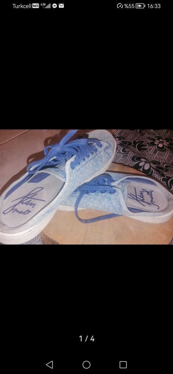 Adidas Unisex Mavi Denim Spor Ayakkabı - Görsel 2