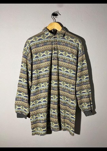 Bohem Tarzı Desenli Erkek sweatshirt - Görsel 5