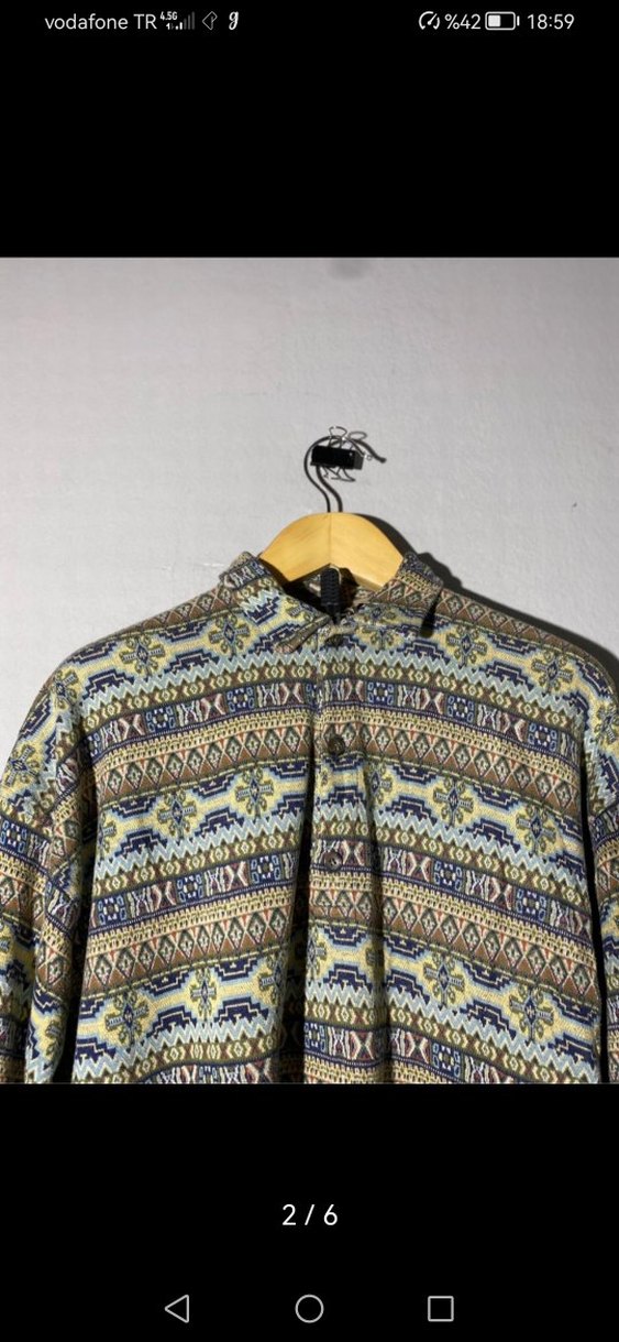 Bohem Tarzı Desenli Erkek sweatshirt - Görsel 4