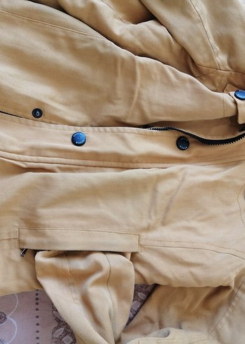 Camel Renkli Midi yün Kaban - Görsel 3