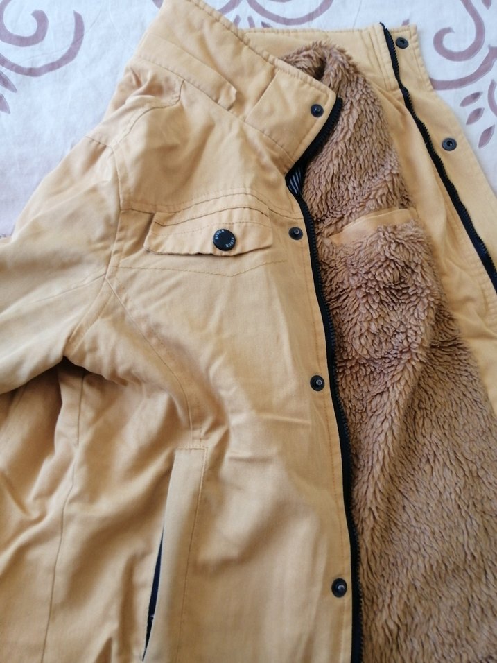 Camel Renkli Midi yün Kaban - Görsel 2