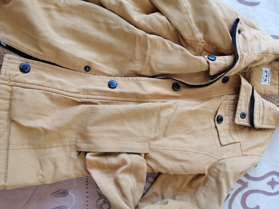 Camel Renkli Midi yün Kaban - Görsel 3