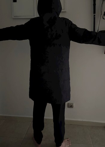 Unisex saf kaz tüyü mont - Görsel 7