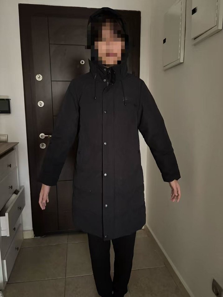 Unisex saf kaz tüyü mont - Görsel 2