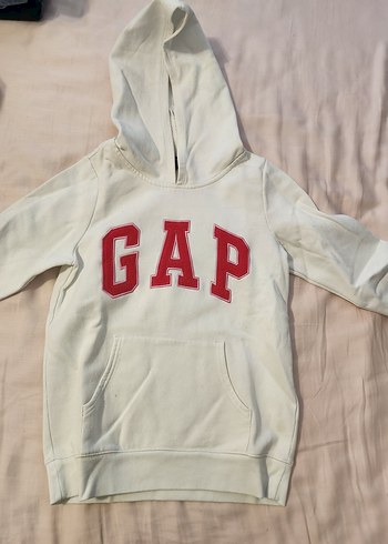 Kız Çocuk Beyaz Gap Kapüşonlu Sweatshirt