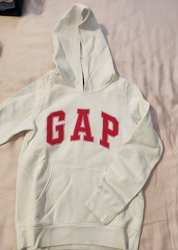 Gap Kız Çocuk Beyaz Gap Kapüşonlu Sweatshirt