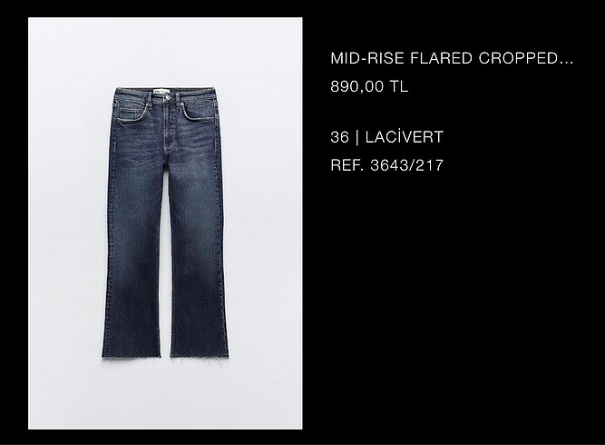 Zara Zara mid-rise jean