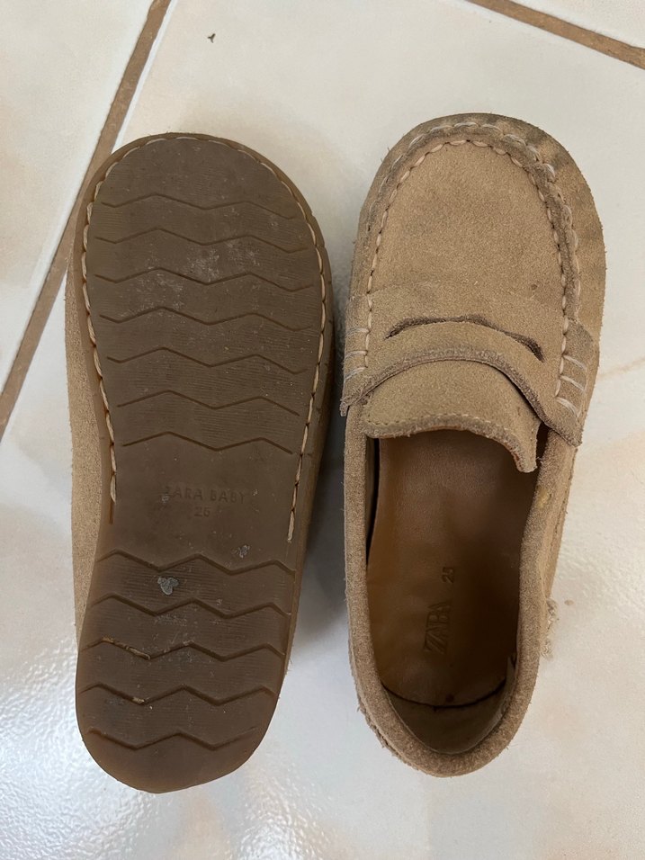 Bej Süet Erkek Çocuk Özel Ayakkabı - Görsel 3