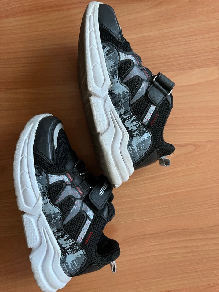 Siyah Gri Erkek Çocuk Yılan Desenli Spor Ayakkabı - Görsel 3