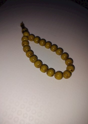 Erkek Sarı Minimalist Tesbih