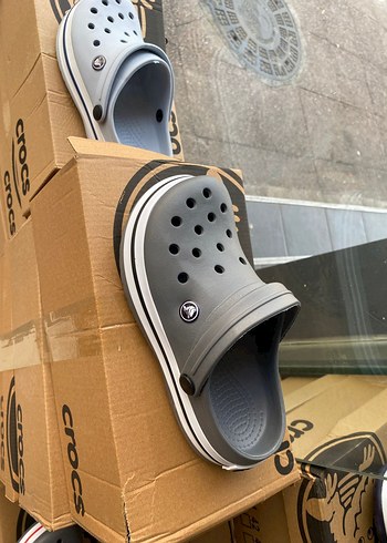 diğer Beden Crocs Erkek Terlikler, Kaydırmaz Taban, Renkli Mavi