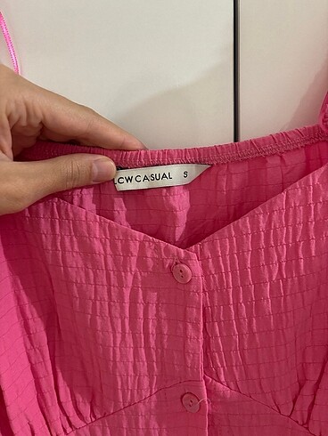 s Beden LCW pembe pamuklu elbise