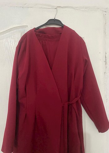 Bordo Uzun Kadın İkili Takım - Görsel 2