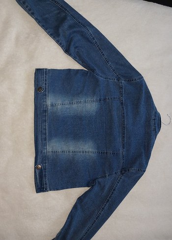 Mavi Düğmeli Kadın Denim Ceket - Görsel 2