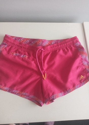 Adidas Pembe Bağcıklı Elastik Bel Kadın Şort orjinal